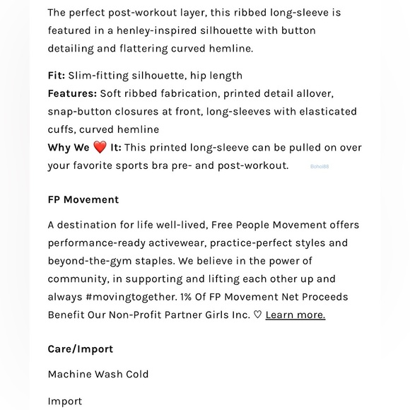 NEW Free People Movement Rally Printed Layer Long Sleeve - Picture 5 of 9